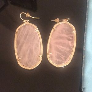 Kendra Scott Danielle Earrings in Rose Quartz